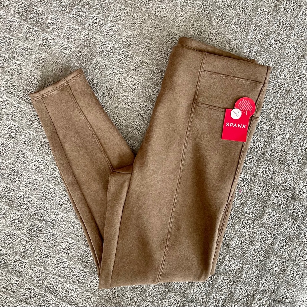 Spanx faux suede leggings